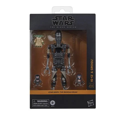 Star Wars Black Series Deluxe IG-12 with Grogu (The Mandalorian