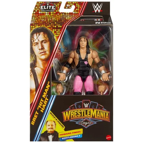 WWE Wrestlemania Elite 2025 Collection Bret Hart (Howard Finkel