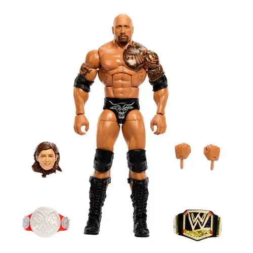 Mattel WWE Wrestlemania Elite The Rock (Collect to Build Nicholas