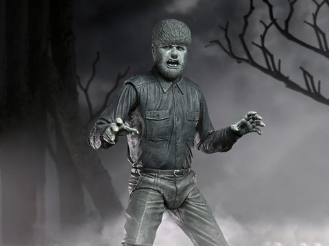 NECA Universal Monsters Ultimate Wolf Man (Black and White)