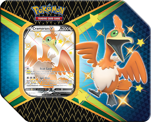 Pokemon Shining Fates Cramorant V tin