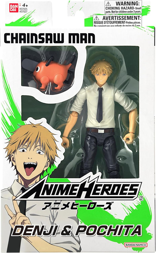 Chainsaw Man Anime Heroes Denji and Pochita Action Figure