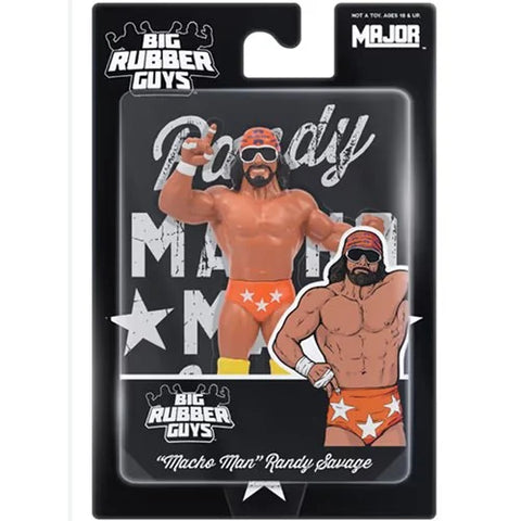 Big Rubber Guys Orange Macho Man Randy Savage Posed Figure