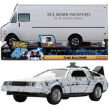 Hollywood Rides Back to the Future Time Machine 40th Anniversary 1:32 Scale Die-Cast Metal Vehicle
