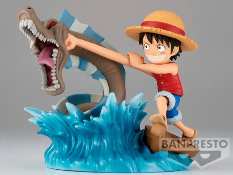 One Piece Luffy vs Sea Monster Log Stories WCF Figure
