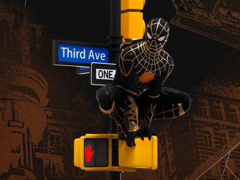 Spiderman: No Way Home D-Stage 102 Black and Gold Suit Statue