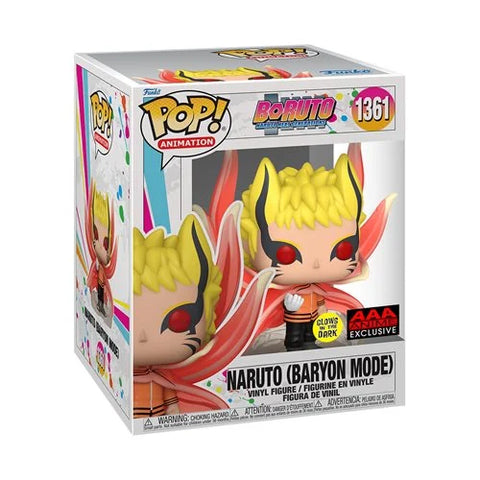 Funko Pop! Vinyl Boruto 1361 6 inch Naruto - Baryon Mode (Glow in the Dark) (AAA Exclusive)