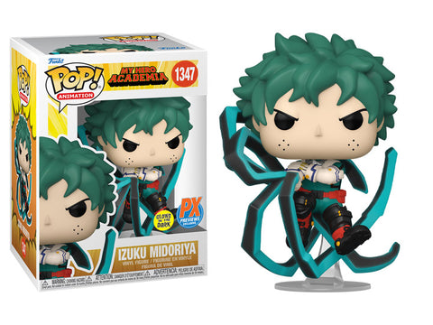 Funko Pop! Vinyl My Hero Academia 1347 Izuku Midoriya w/Black Whip (Glow in the Dark) (PX Exclusive)