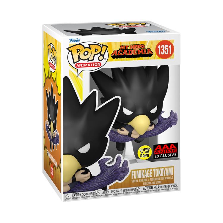 Funko Pop! Vinyl My Hero Academia 1351 Fumikage Tokoyami (Glow in the Dark) (AAA Excl)