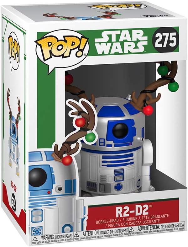 Funko Pop! Vinyl Star Wars 275 Holiday R2-D2 with Antlers
