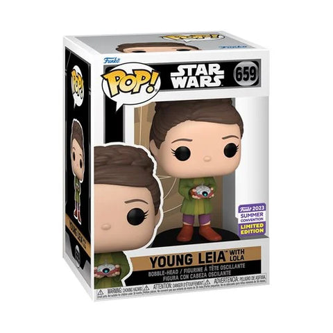 Funko Pop! Vinyl Star Wars 659 Young Leia with Lola (2023 Convention Exclusive)