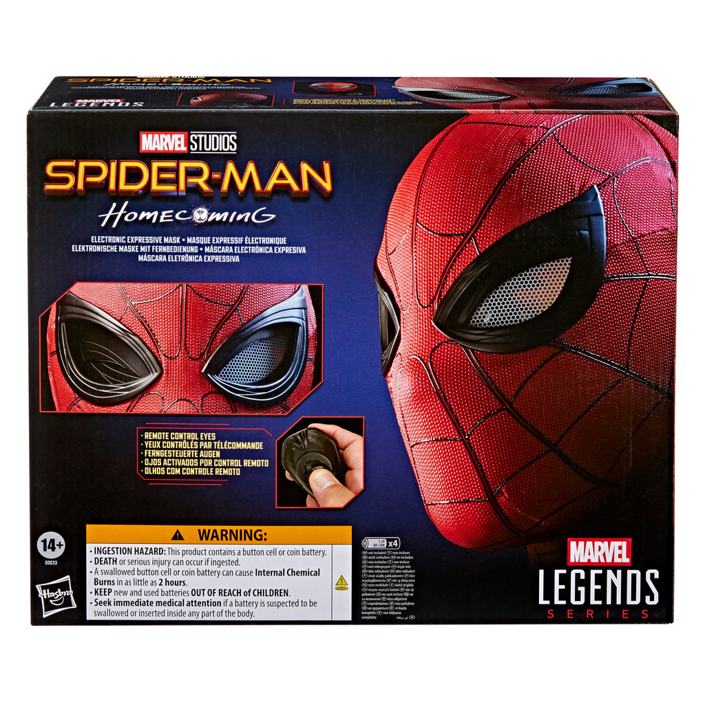 Marvel Legends 1:1 Wearable Electronic Spider-Man Homecoming Wearable Expressive Mask