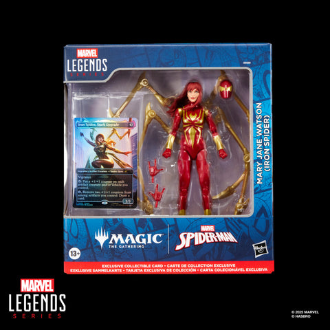 Marvel Legends Series Magic: The Gathering Mary Jane Watson (Iron Spider) plus Exclusive Foil Collectible Card