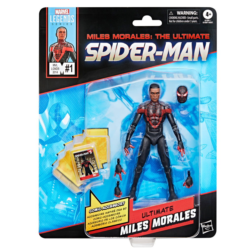 Marvel Legends Retro Miles Morales The Ultimate Spider-man with mini-comic