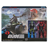 GI Joe Classified 218 Snake Eyes and Varmint ATV vs Stealth Viper and Cobra Stealth Flight Pod (Trubble Bubble)