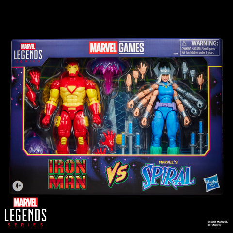 Marvel Legends Gamerverse Iron Man vs Spiral 2 pack