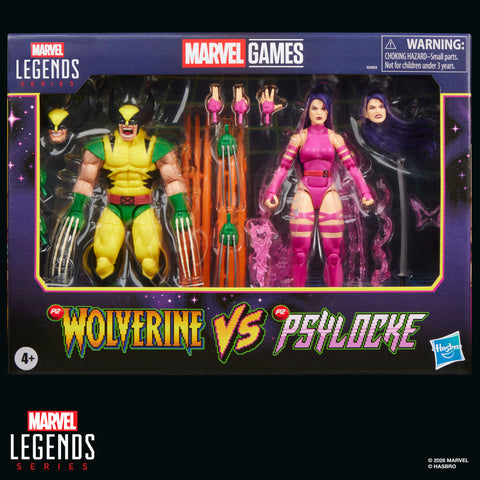 Marvel Legends Gamerverse Psylocke vs Wolverine Player 2 Double Pack