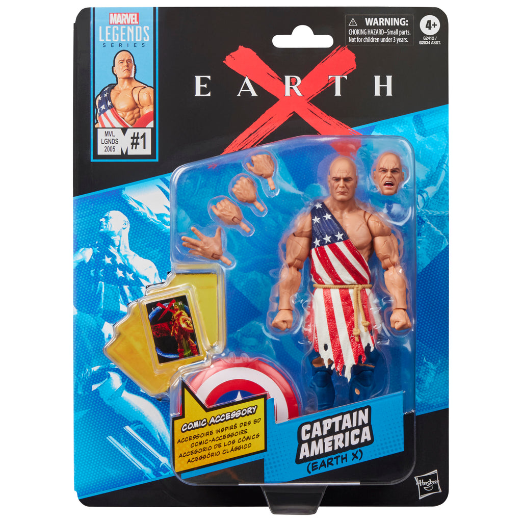 Marvel Legends Captain America - Earth X (with mini-comic)