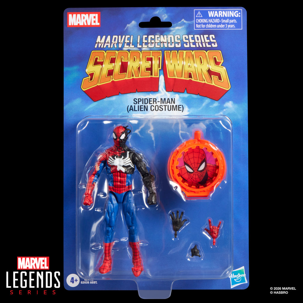Marvel Legends Retro Secret Wars Spider-man (Alien Costume)