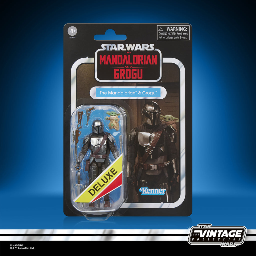Star Wars The Vintage Collection 3.75" Mandalorian with Grogu (Mandalorian and Grogu)