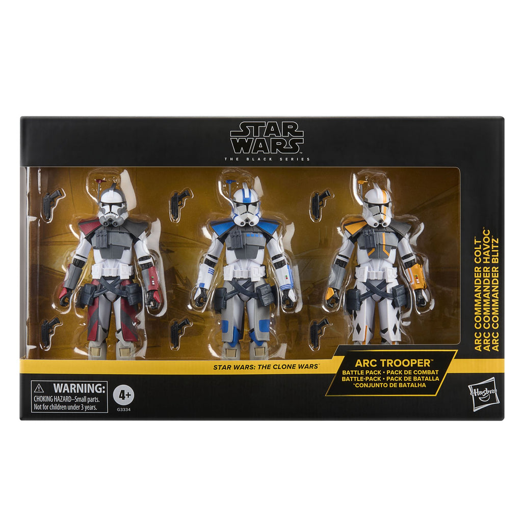 Star Wars: The Black Series ARC Trooper Battle Pack - Havoc, Colt, Blitz (Clone Wars)