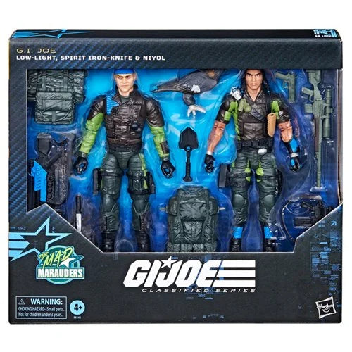 GI Joe Classified 128 Mad Marauders Low-Light, Spirit Iron-Knight, and Niyol