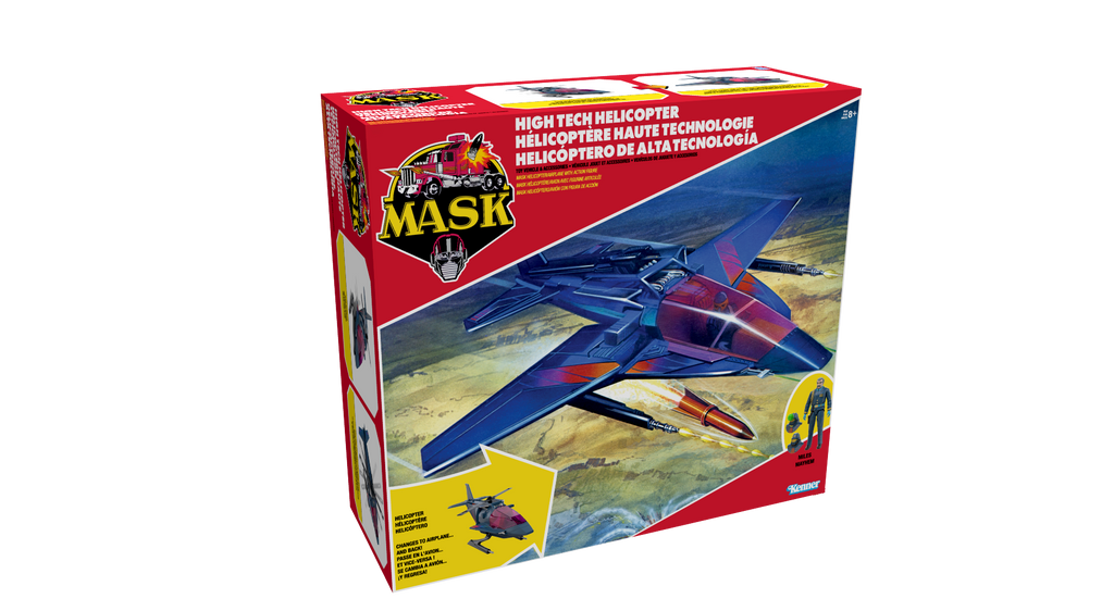 M.A.S.K. High Tech Helicopter with Miles "Wolf" Mayhem