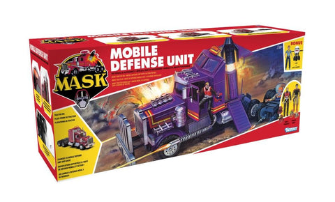 M.A.S.K. Mobile Defense Unit with Matt Trakker, Bruce Sato, Scott Trakker, and T-Bob
