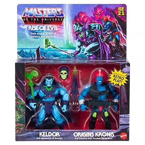 Masters of the Universe Origins Rise of Evil Keldor and Kronis 2 pack