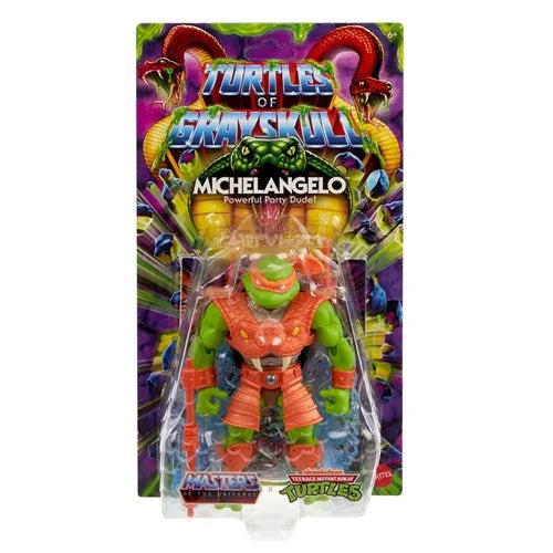 Masters of the Universe Turtles of Grayskull Snake Hunter Michelangelo