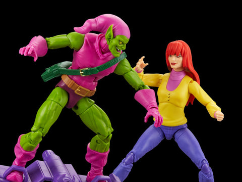 Marvel Legends Retro Green Goblin and Mary Jane Watson 2 pack (VHS style box)