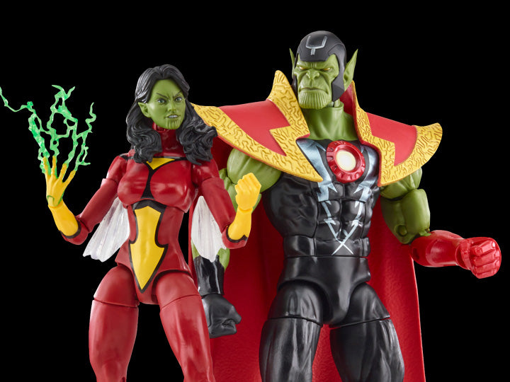 Marvel Legends Avengers 60th Anniversary Skrull Queen and Super Skrull 2 pack
