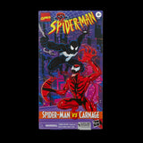 Marvel Legends Retro Spider-man vs Carnage 2 pack (VHS style box)