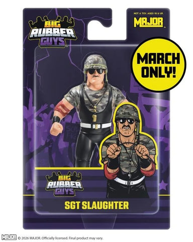 Big Rubber Guys Sgt. Slaughter (Heel)  Posed Figure