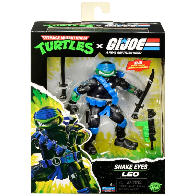 Teenage Mutant Ninja Turtles x G.I. Joe Leonardo x Snake Eyes