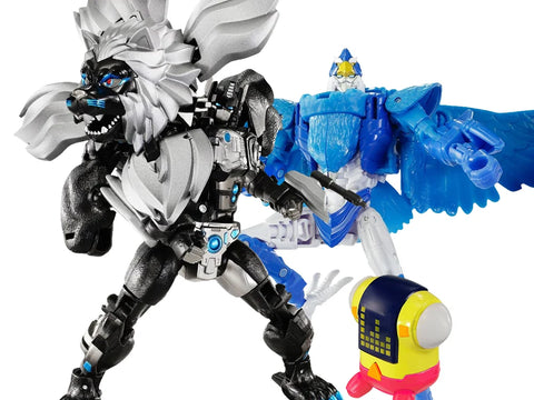 Takara Transformers New Legends NL-9 Dark Amber Leo Prime and Blue Bolt