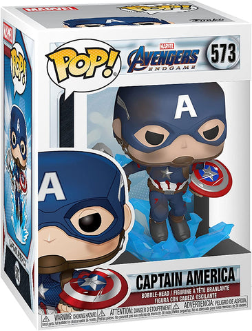 Funko Pop! Vinyl Endgame 573 Captain America (with broken shield and Mjolnir)