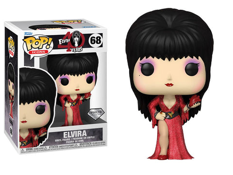 Funko Pop! Vinyl 68 Elvira 40th Anniversary Diamond Glitter