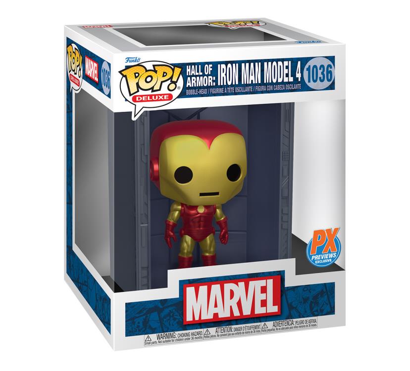 Pop! Deluxe: Iron Man Hall Of Armor Model 4 Px Previews