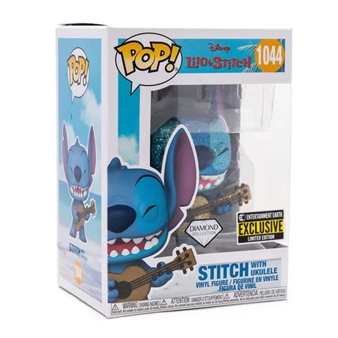 Funko Pop! Vinyl Disney 1044 Lilo & Stitch - Stitch with Ukulele (Diamond Glitter)