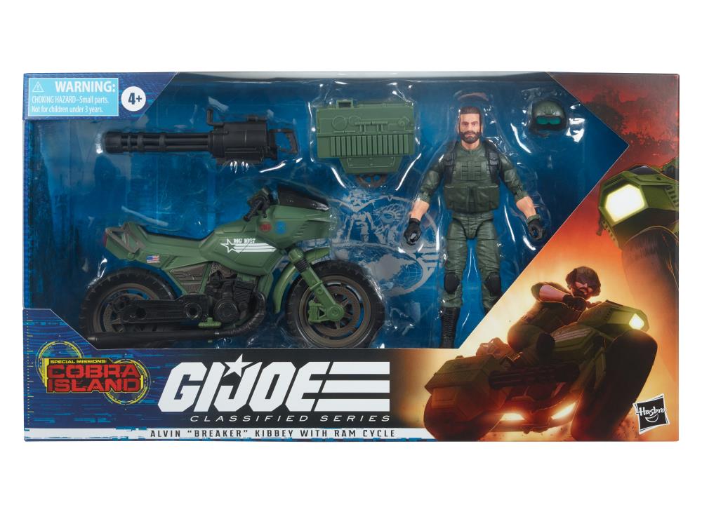 GI Joe Classified 29 Alvin "Breaker" Kinney with RAM Cycle (Cobra Island)