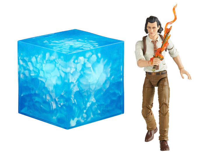 Marvel Legends Gear Tesseract and Loki figure