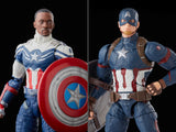 Marvel Legends Captain America (Sam Wilson) and Captain America (Steve Rogers) 2 pack