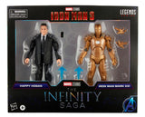 Marvel Legends Infinity Saga Happy Hogan and Iron Man Mark XXI 2 pack