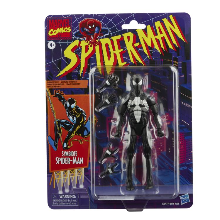 Marvel Legends Retro Spiderman Wave 2 Symbiote Spider-man