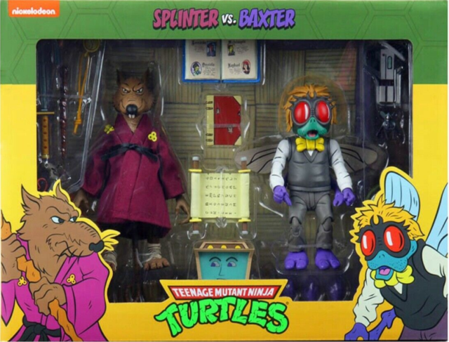 Teenage Mutant Ninja Turtles Splinter vs Baxter 2 pack