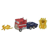 Transformers War for Cybertron Netflix Optimus Prime with Enerax and Sheeldron