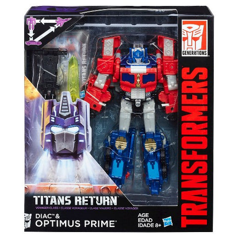 Transformers Titans Return Voyager Class Diac and Optimus Prime