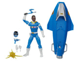 Power Rangers Lightning Collection In Space Blue Ranger with Galaxy Glider
