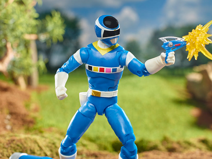 Power Rangers Lightning Collection In Space Blue Ranger with Galaxy Glider
